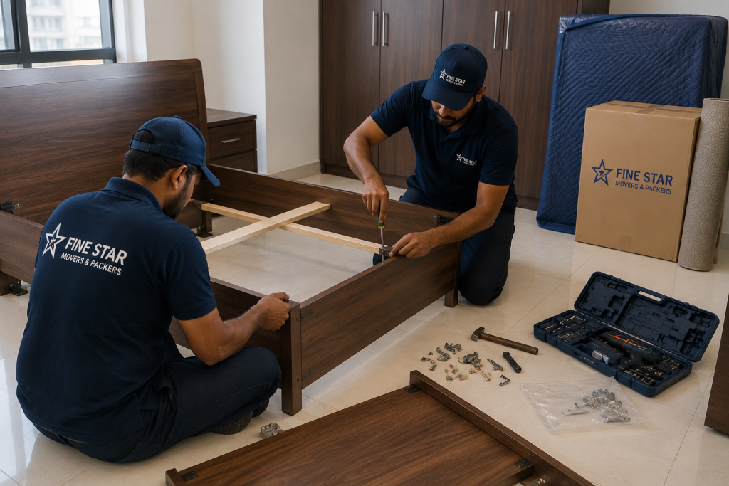 Furniture dismantling service before relocation in Dubai