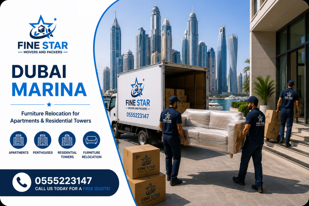 Furniture moving services available in Dubai Marina