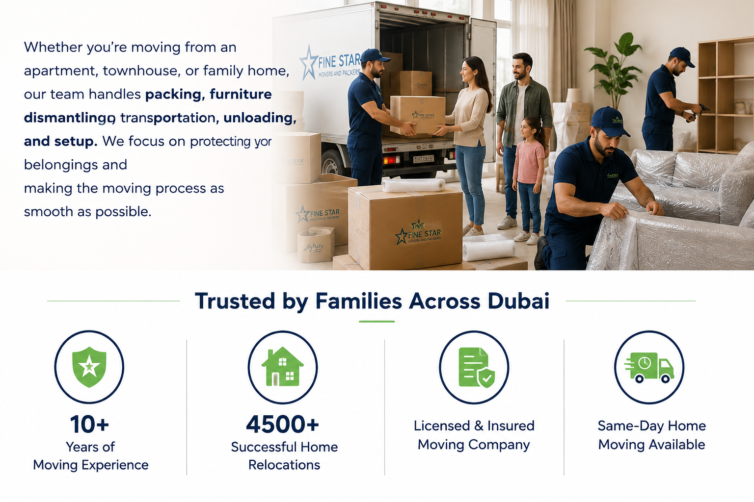 Home Movers and Packers in Dubai