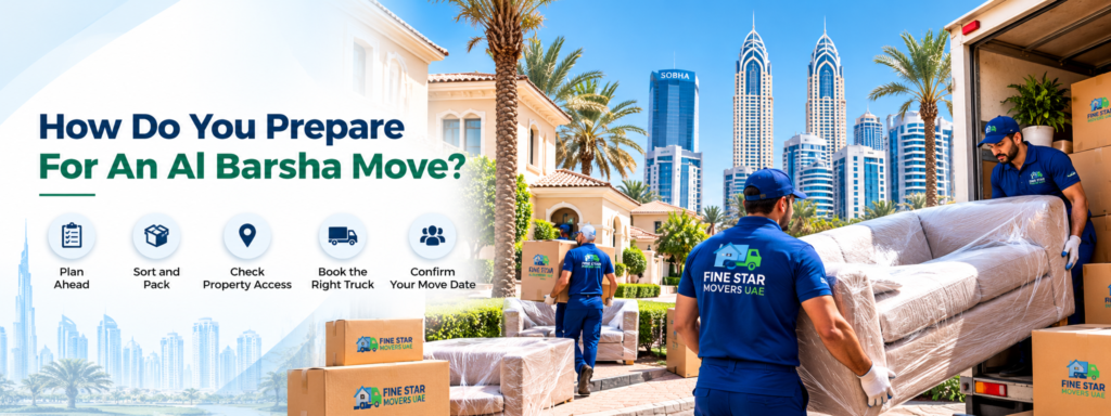 Movers wrapping a sofa and preparing boxes for a residential relocation